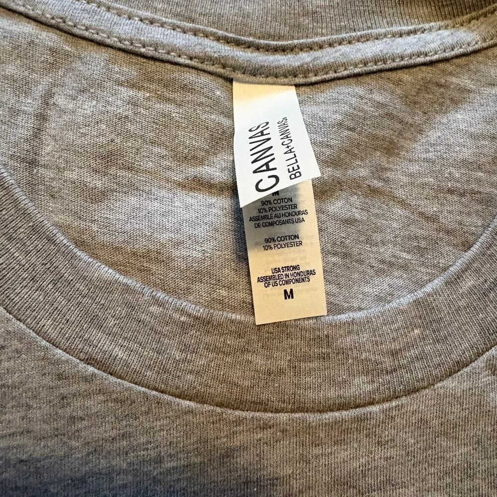 BCBA In Progress Floral Gray Tee Medium - Picture 3 of 6